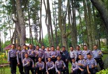 Personil Bintara Polres Dairi Lulusan Tahun 2018 Kunjungi Taman Wisata Iman Sitinjo